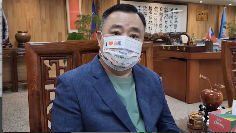邱奕勝坦言對於黨徵召張善政一事「宣布當下蠻錯愕」。 圖：林昀真/翻攝