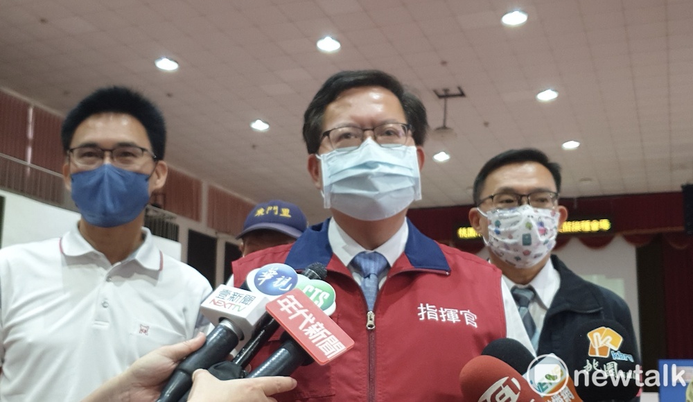 鄭文燦表示，民進黨會在6月提出桃園市長人選。 圖：林昀真/攝