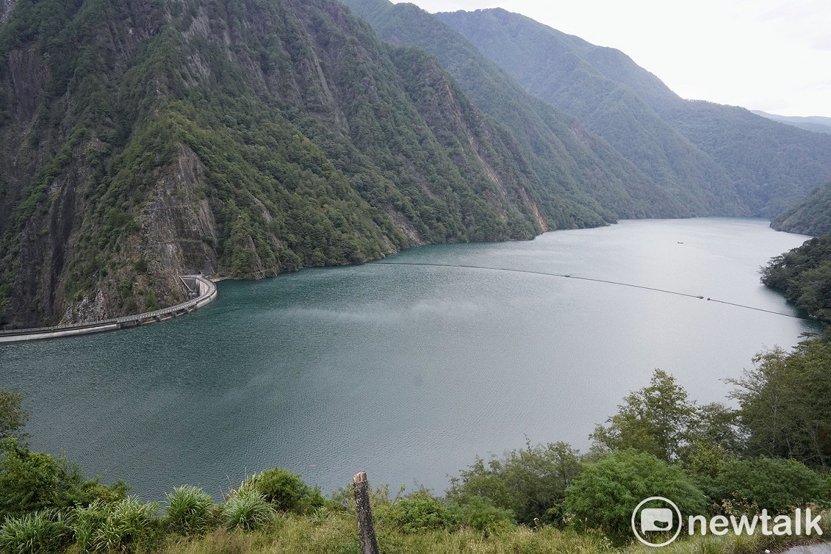 由於梅雨挹注，德基水庫目前距離滿水位只差4公尺（資料照）。 圖：張良一/攝