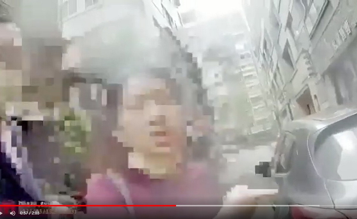 徐巧芯在紅線違規停車的密錄器影片經過信義分局的同意後公開。 圖：信義分局提供