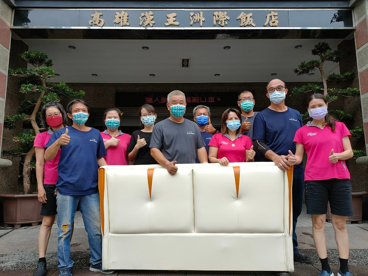 漢王飯店員工堅強面對疫情。  圖：孫家銘攝