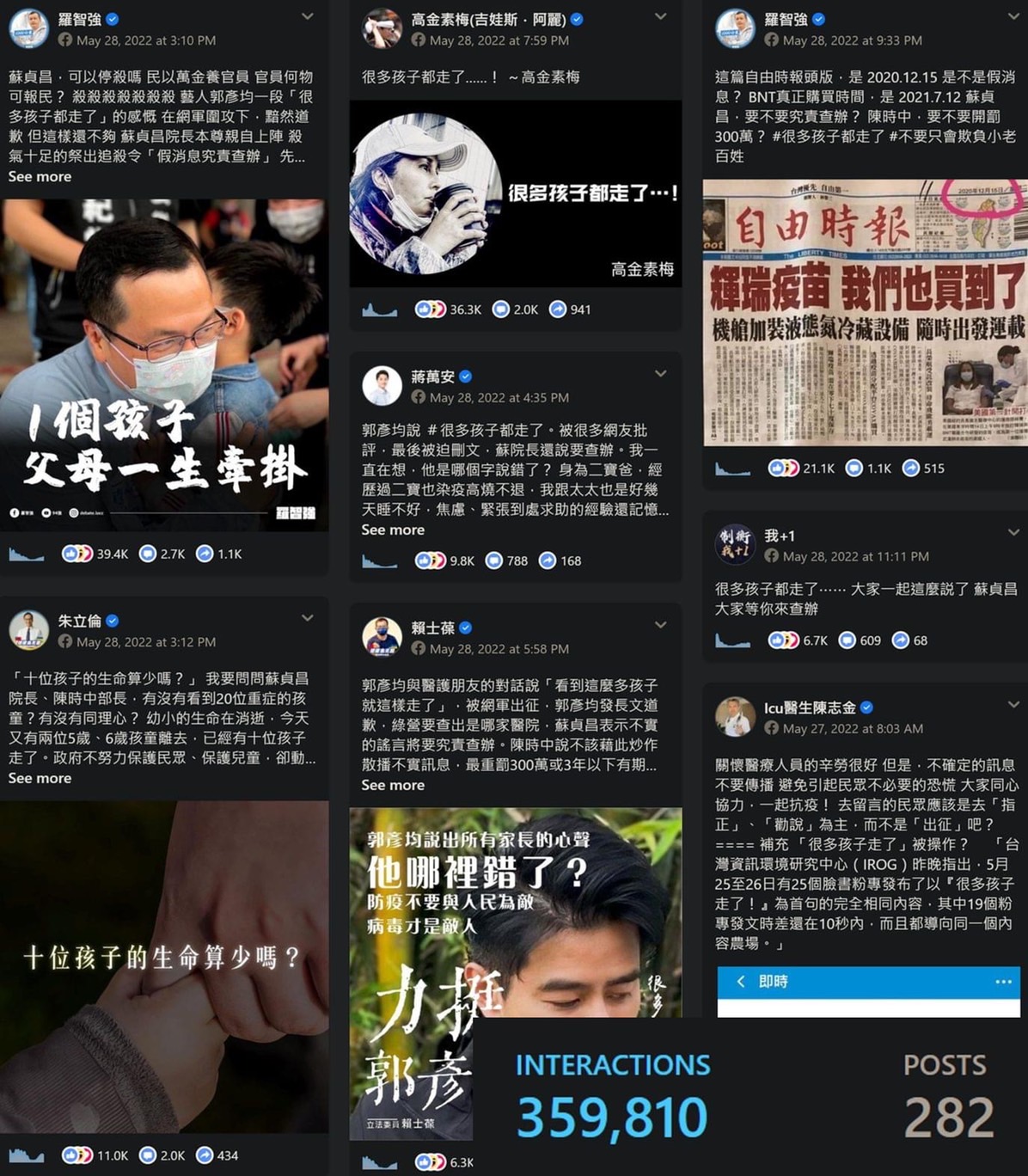 網紅「四叉貓」劉宇今（29）日在臉書發文表示，截至目前臉書公開的相關貼文共 226 篇，接下來幾天會有更激烈的輿論戰。 圖：翻攝自劉宇臉書