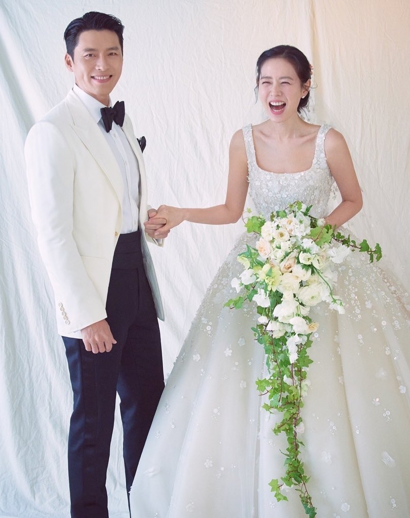 玄彬、孫藝真於今年3月底舉行婚禮。 圖：翻攝自IG/vast.ent
