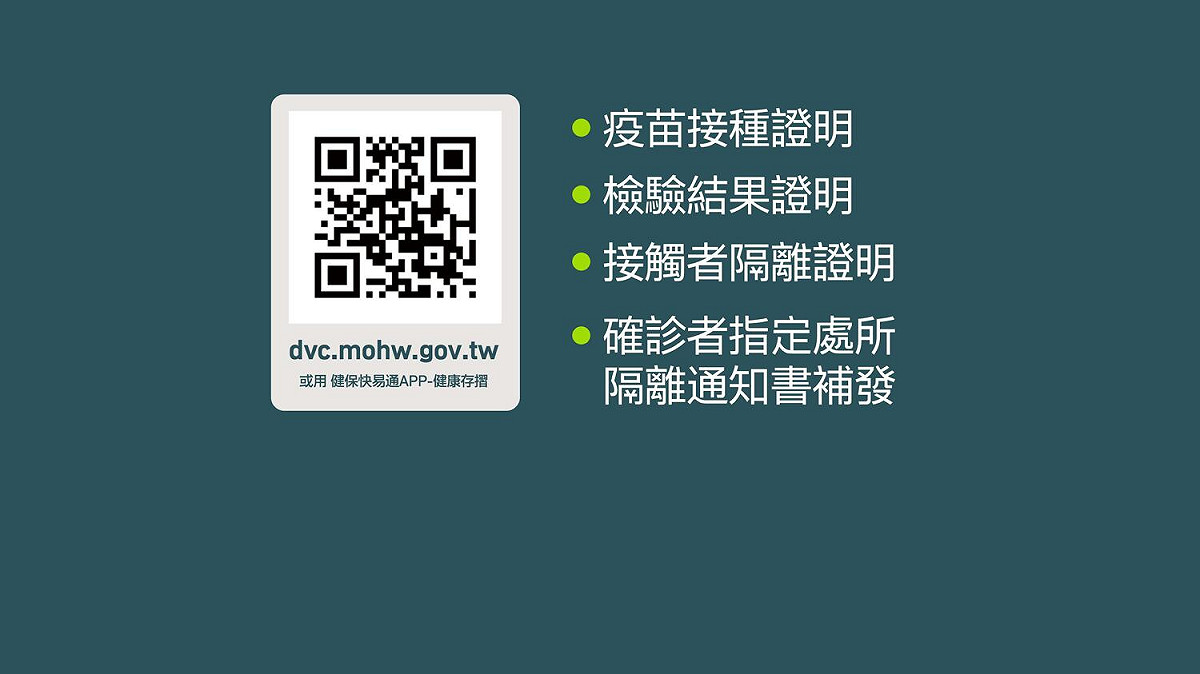 數位證明系統新增確診者隔離通知書補發流程1 圖：行政院提供