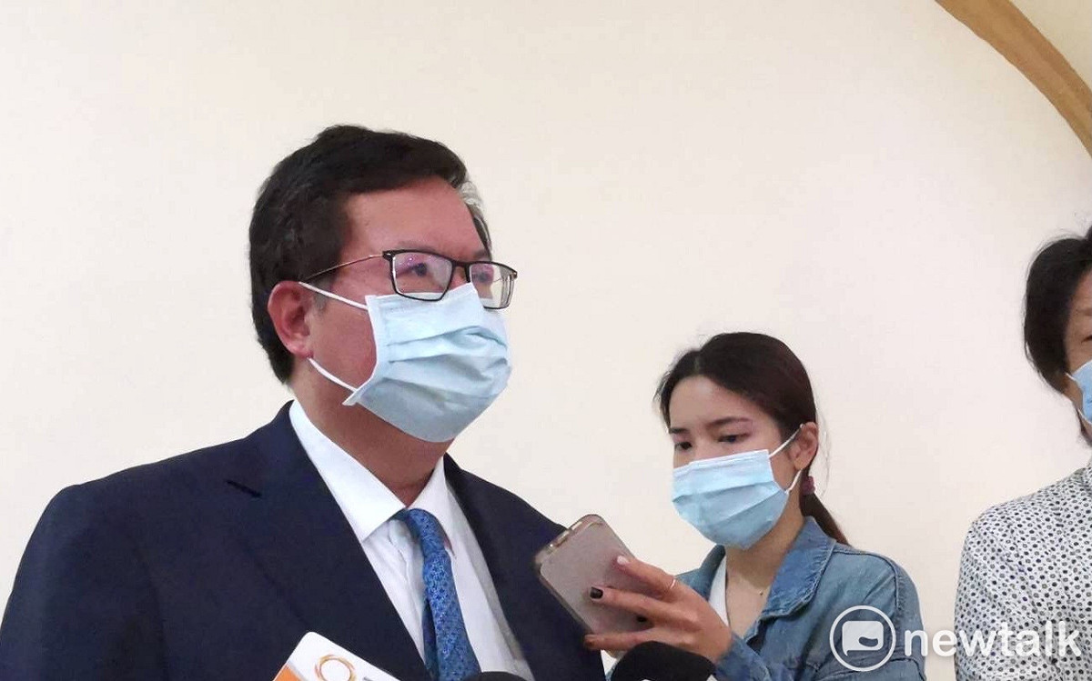 鄭文燦表示，上週在總總官邸的會議大部份是討論防疫為主。 圖：林昀真／攝