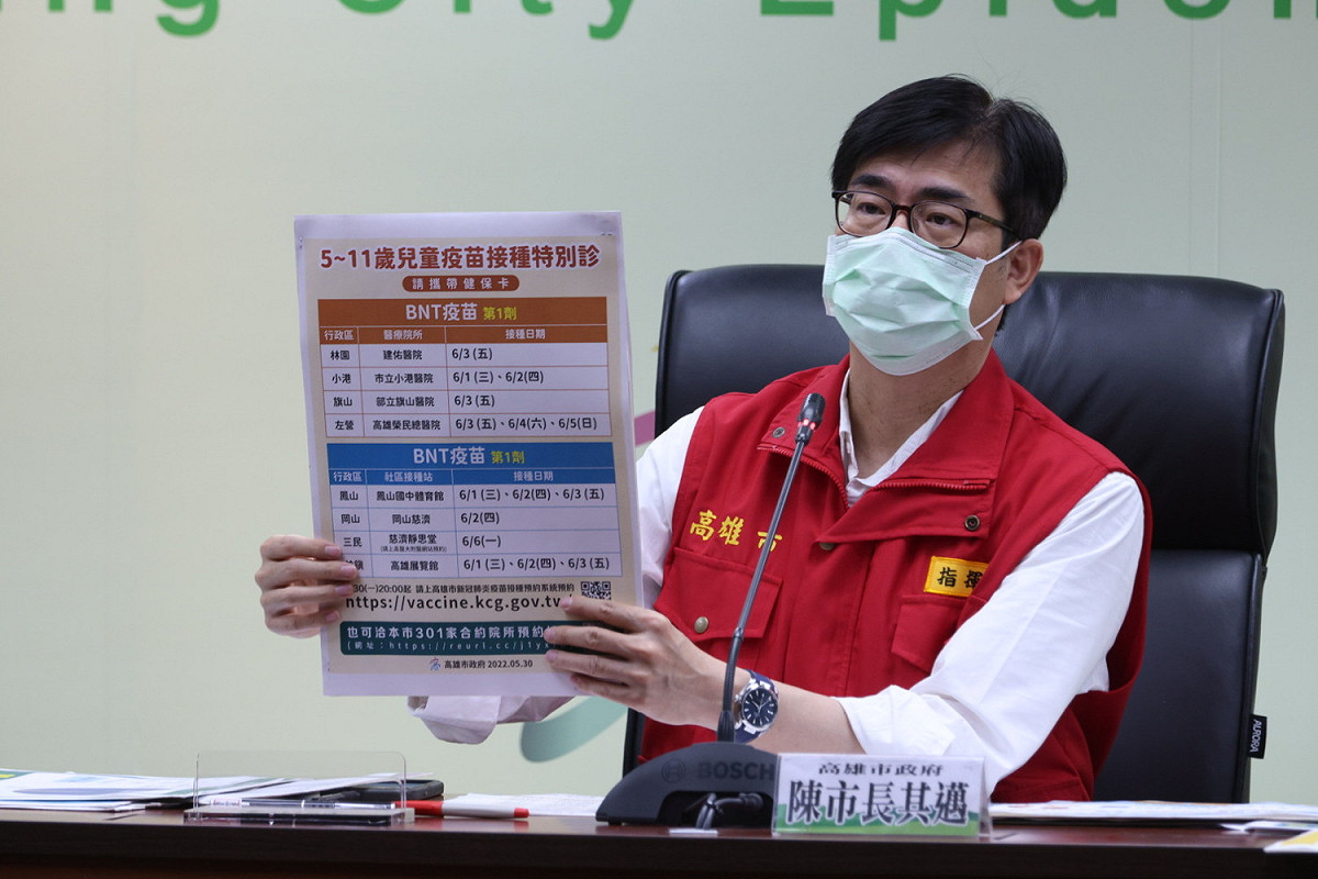高雄市疫情目前仍處於高原期。 圖：高雄市政府提供