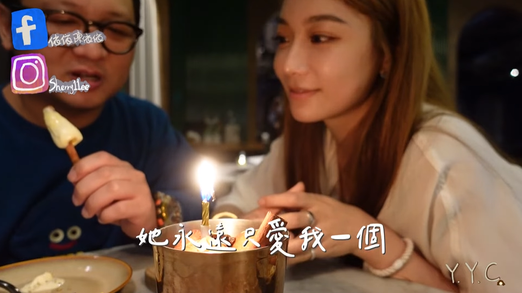 依依將生日願望送給納豆許願。 圖：翻攝自YouTube/Y.Y.C 陳依依