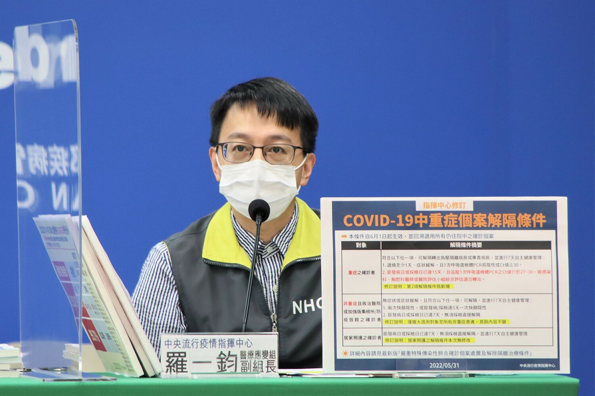 醫療應變組副組長羅一鈞 圖：中央流行疫情指揮中心/提供