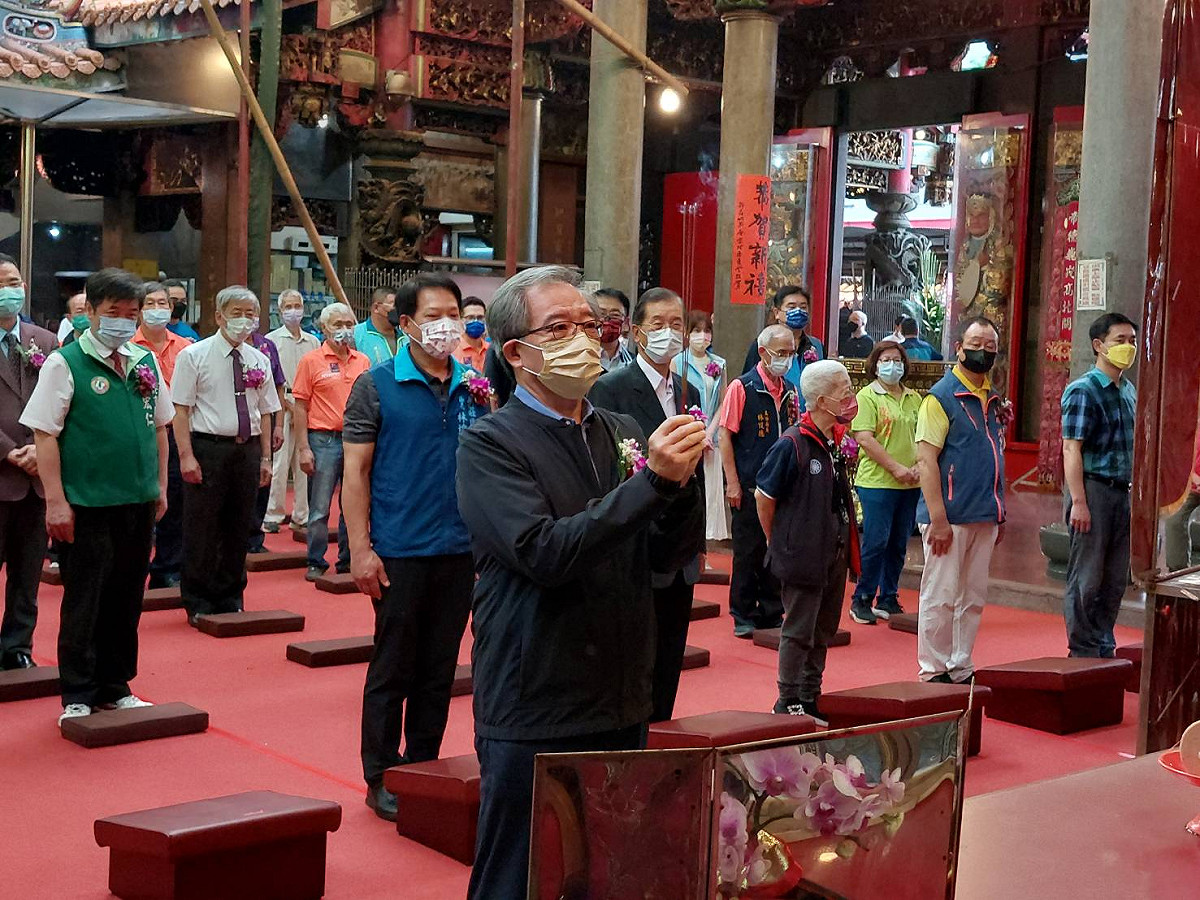 新莊地藏庵文武大眾爺聖誕千秋舉辦祝壽祭典。 圖：新北市民政局提供