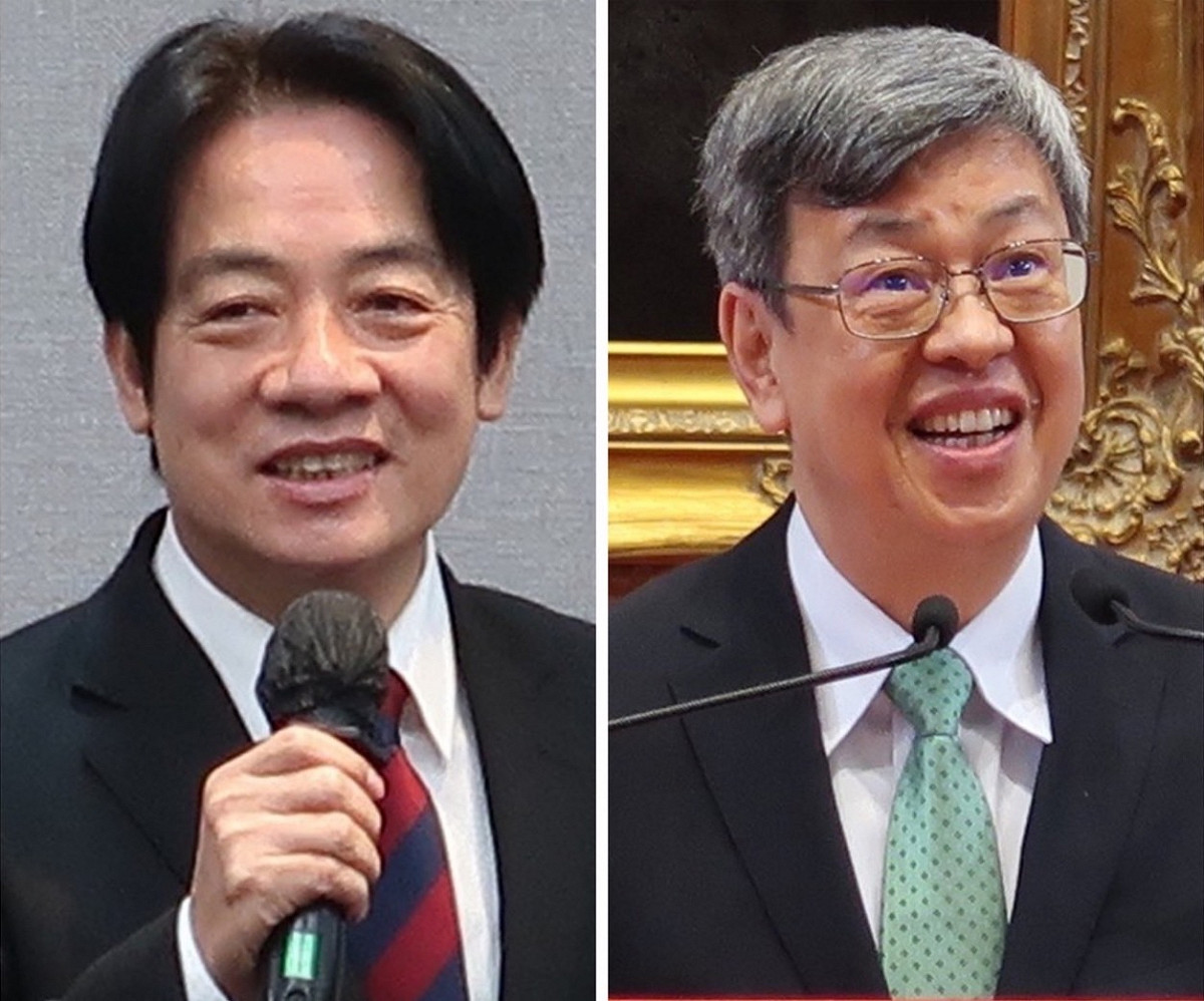 副總統賴清德（左）和前副總統陳建仁（右）。 圖：新頭殼合成照