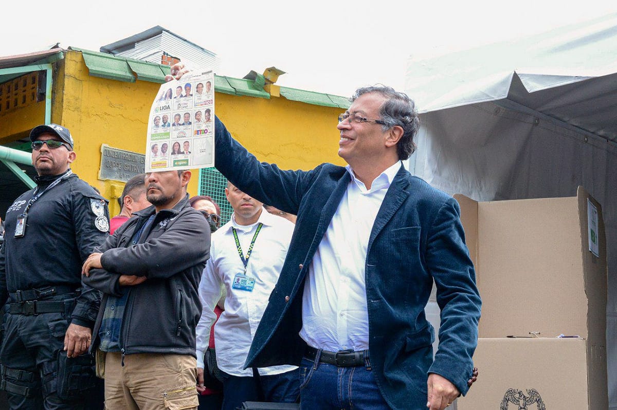 哥倫比亞左派總統候選人佩特羅（Gustavo Petro）。 圖：@petrogustavo 推特（資料照）