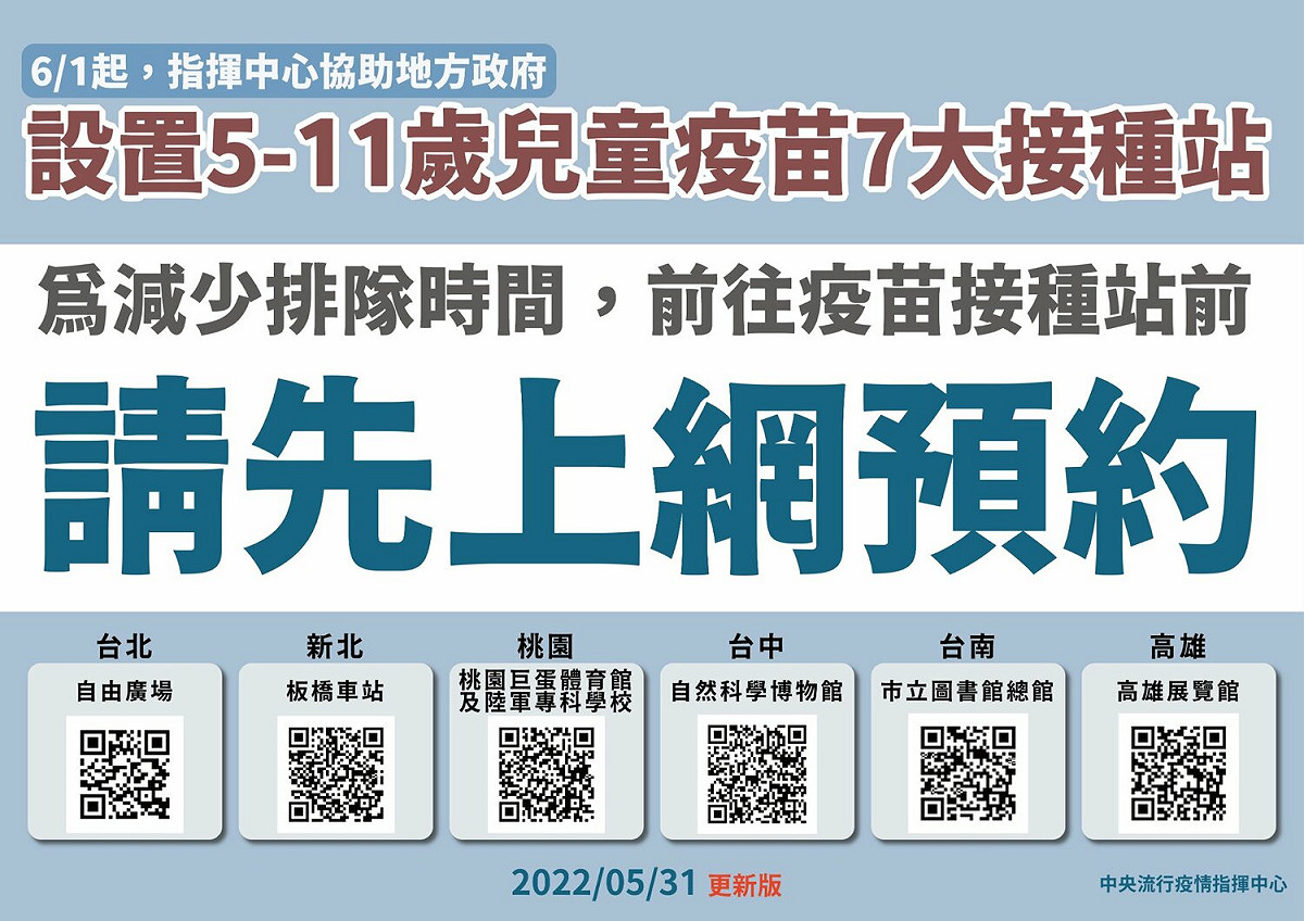 為減少現場排隊時間，建議前往疫苗接種站前先上網預約。 圖：中央流行疫情指揮中心/提供