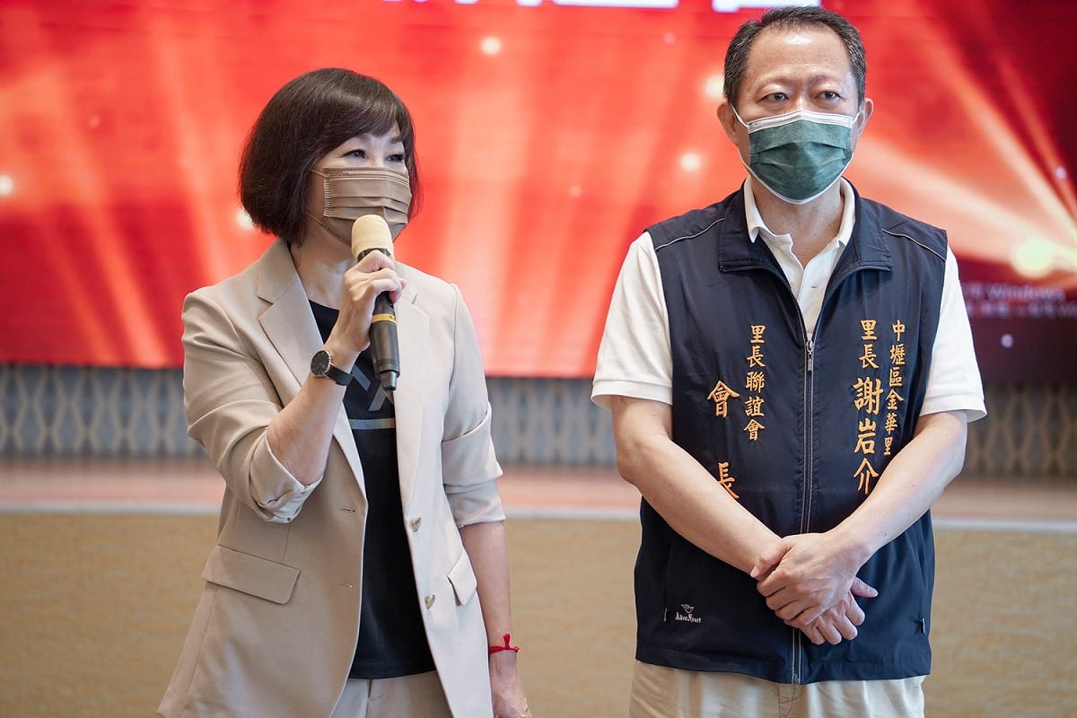 呂玉玲感恩之旅今日到中壢與當地里長聯誼餐敘。 圖：呂玉玲辦公室／提供