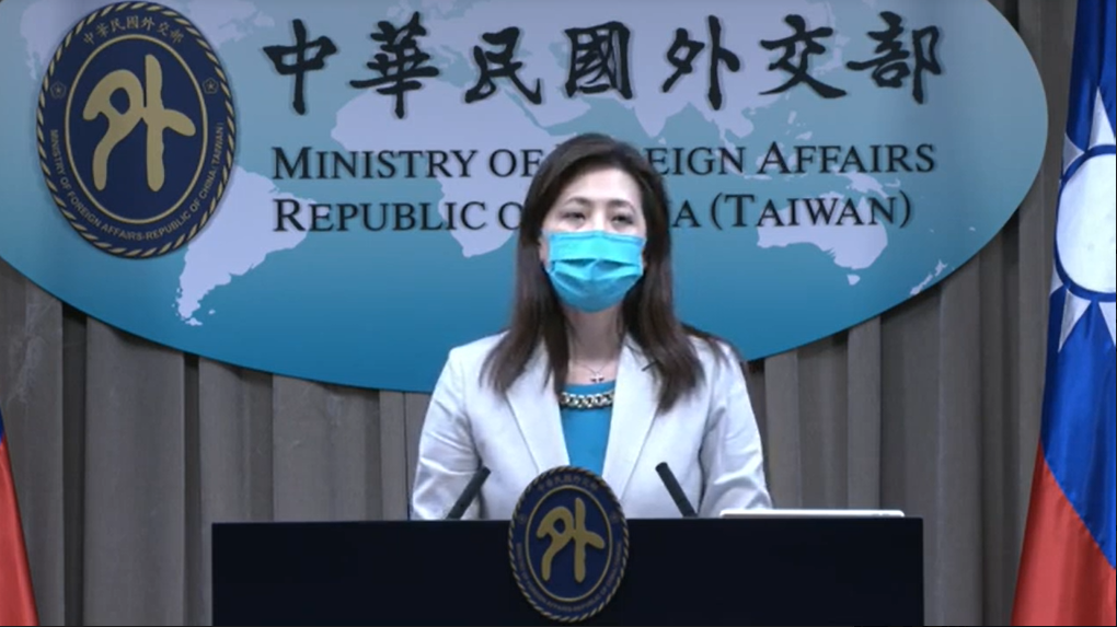 外交部發言人歐江安。 圖：擷自外交部記者會直播影片