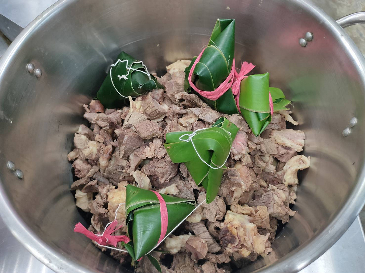 鮮食粽子料好實在 ，為健康加分。 圖：新北市動保處提供