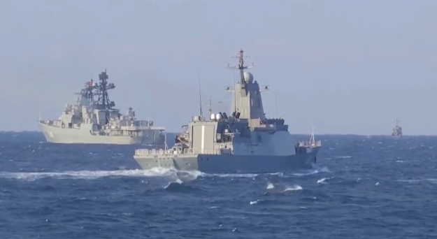 俄太平洋艦隊今起連續舉行８天軍演。 圖：翻攝自央視（資料照）