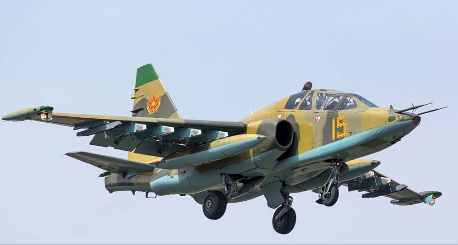 俄軍SU－25戰機。 圖：翻攝自俄羅斯空軍