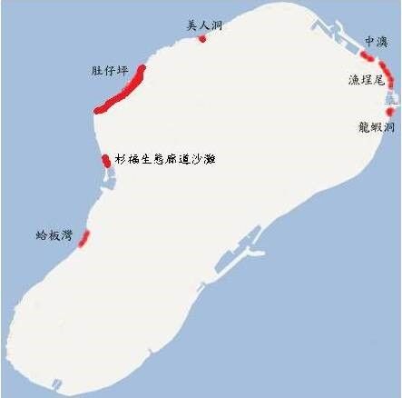 小琉球綠蠵龜產卵潛在沙灘。 圖：海洋保護署／提供