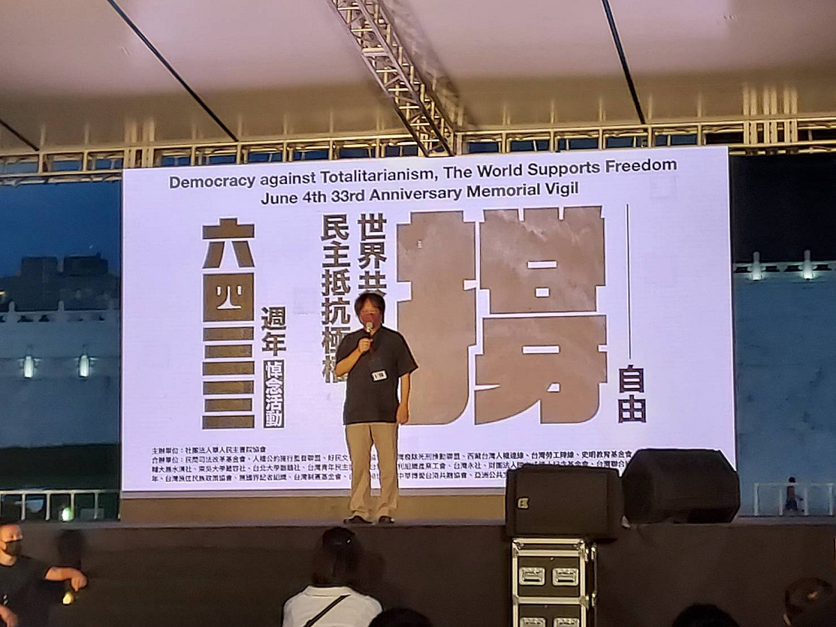 華人民主書院理事長曾建元。 圖:陳佩君/攝