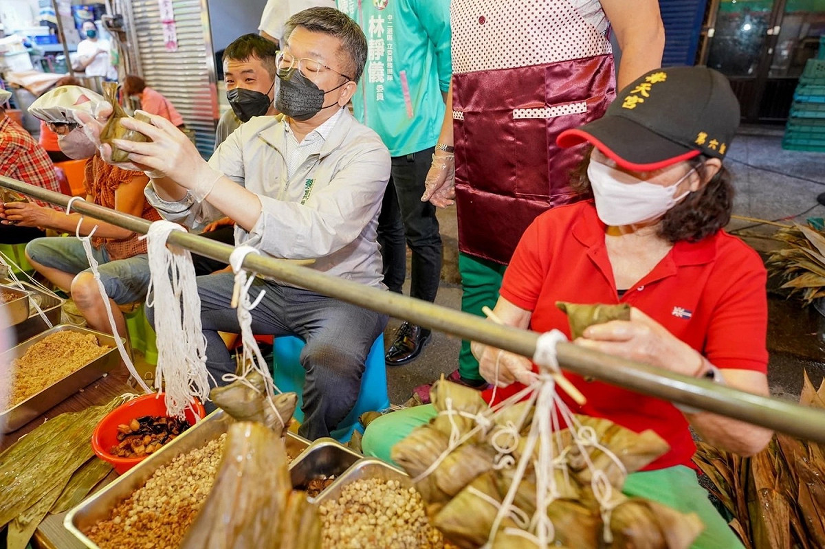蔡其昌今（5）日赴台中沙鹿參加北勢愛心協會活動。 圖：翻攝自蔡其昌臉書