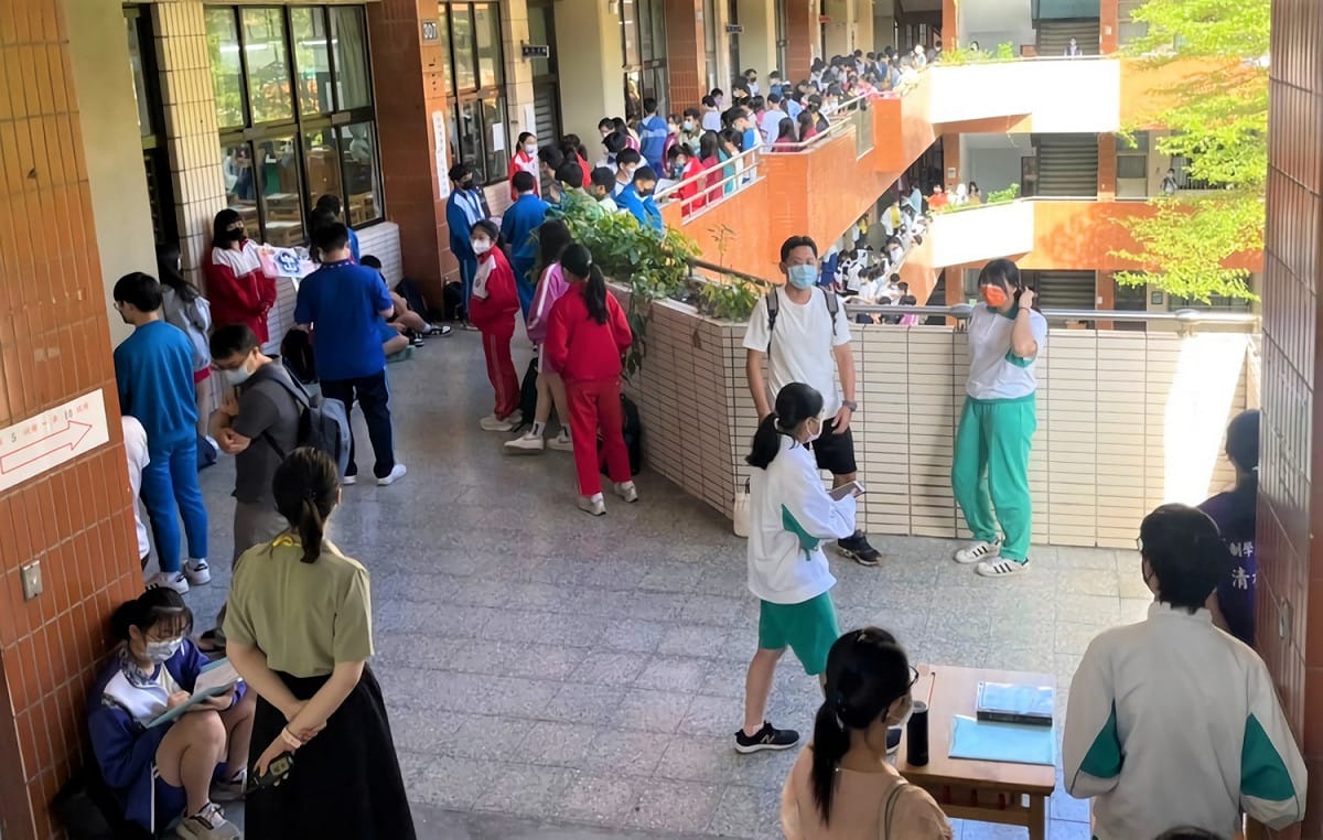 今新北考區補行考試過程順利並無重大違規事件。 圖：新北市教育局提供
