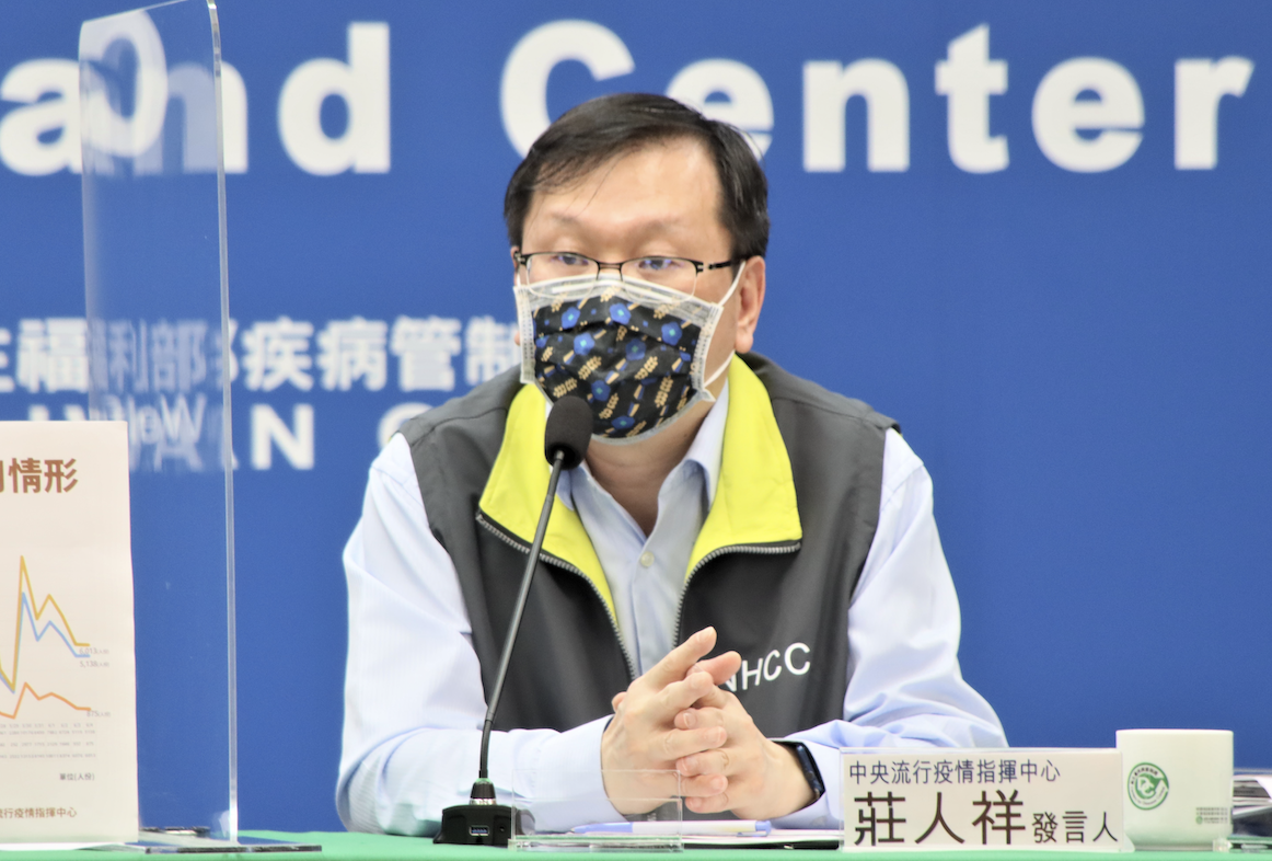 中央流行疫情指揮中心發言人莊人祥。 圖：中央流行疫情指揮中心/提供（資料照）