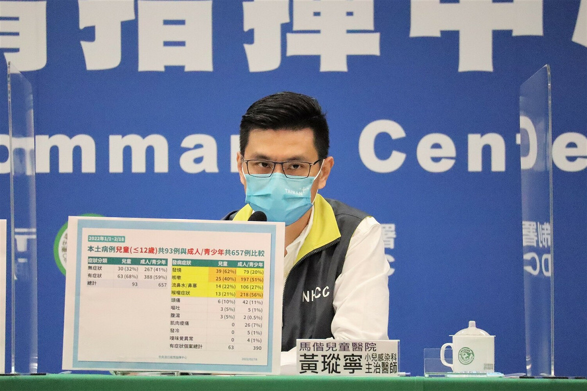 馬偕兒童醫院小兒感染科主治醫師 黃瑽寧  圖：中央流行疫情指揮中心/提供