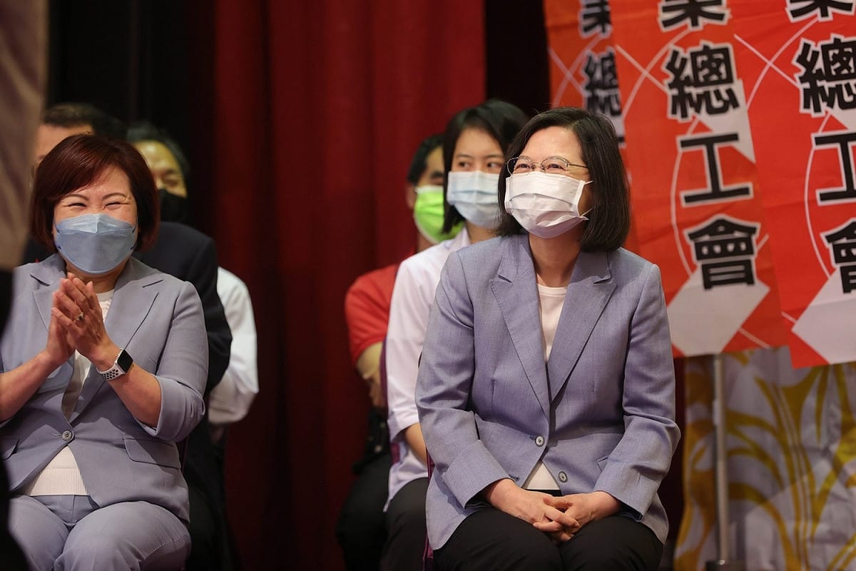 總統蔡英文6日下午出席全國產業總工會第七屆會員代表大會 圖：總統府提供