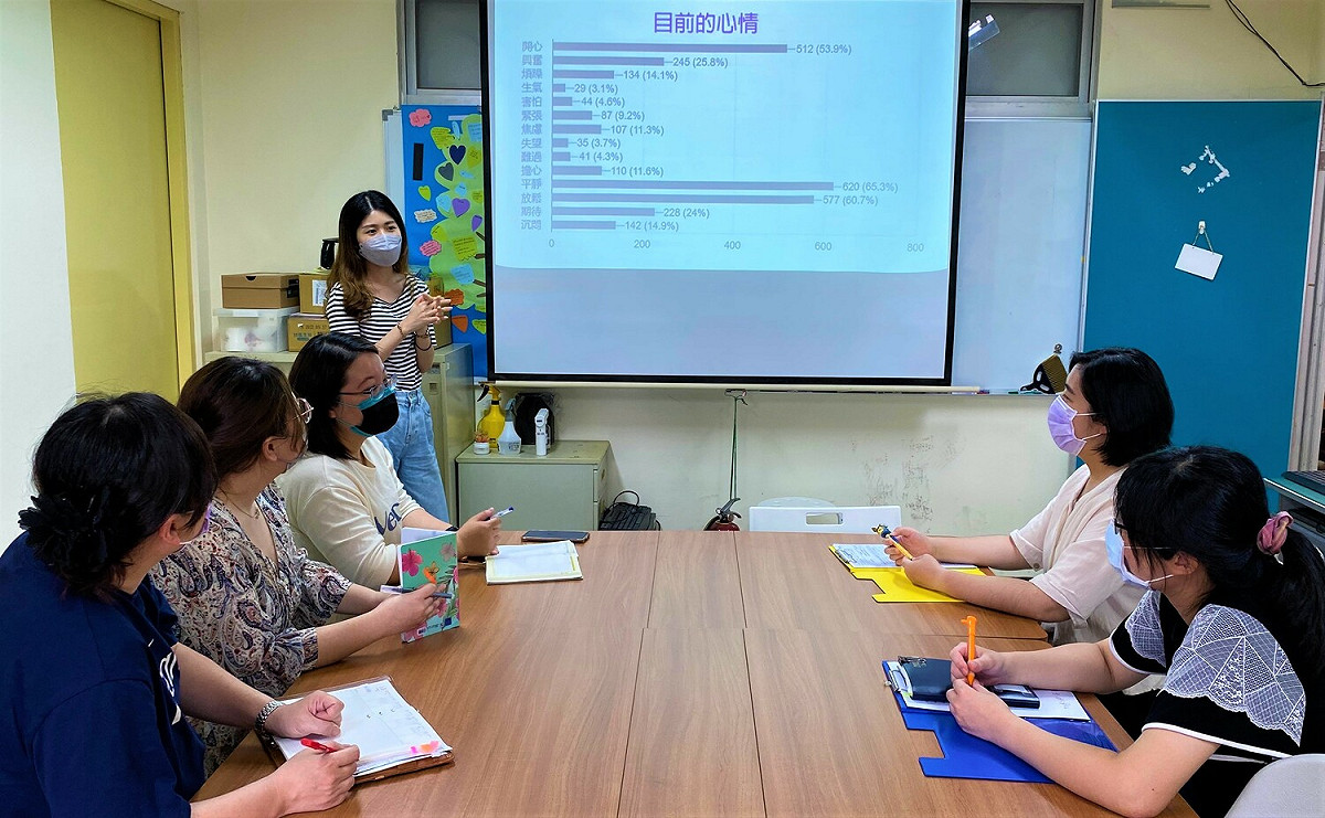 中山國中蒐集問卷研擬返校輔導安心策略。 圖：新北市教育局提供