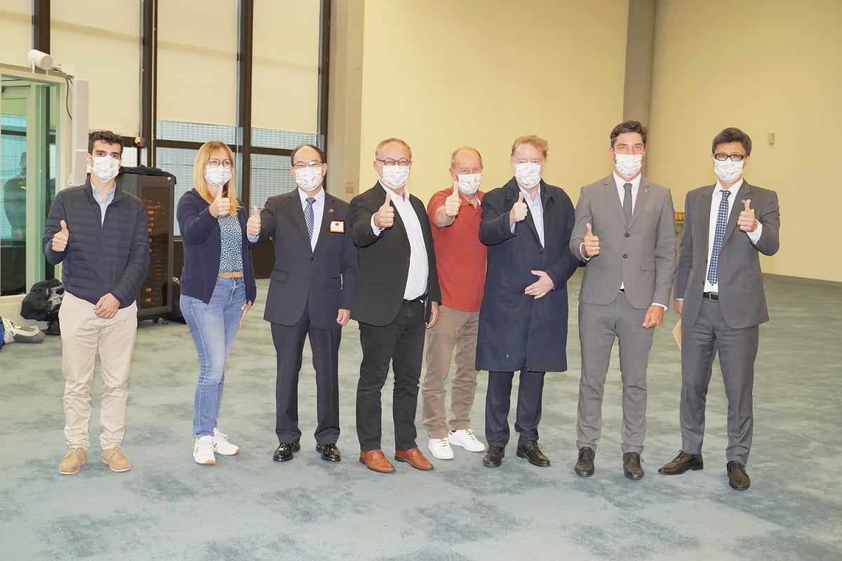 法國參議院外交暨國防委員會副主席、友台小組副主席葛里歐（Joël Guerriau）跨黨派國會議員訪團於8日上午抵達台灣 圖：外交部提供