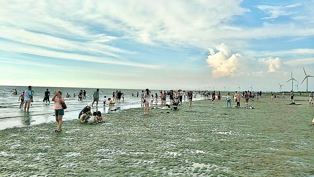 氣候變遷導致台灣海岸線不斷退縮，連帶大安沙灘面積銳減。