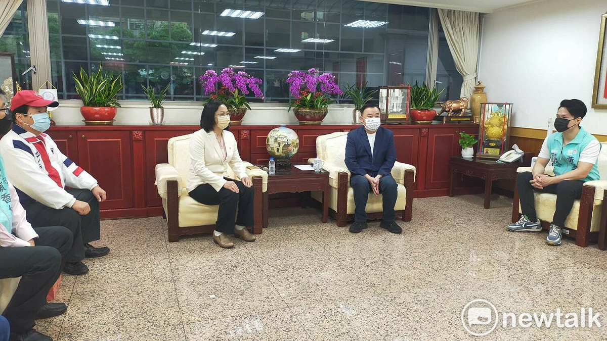 邱奕勝表示，只要為桃園好，不分政黨顏色，他都很歡迎。 圖：林昀真/攝