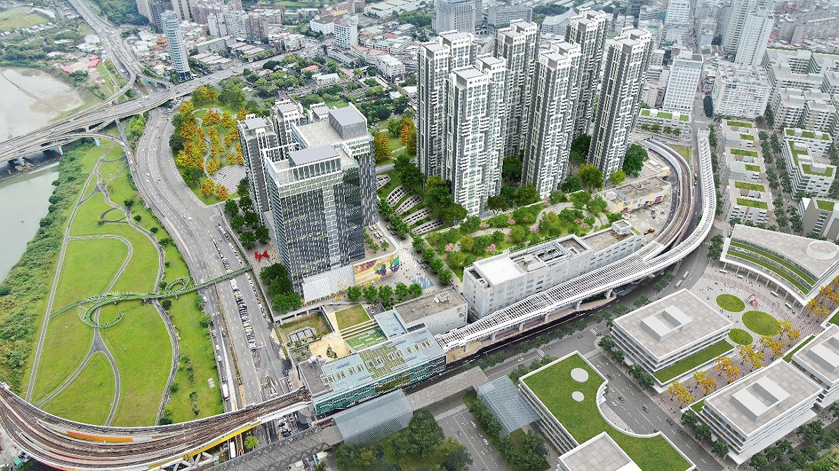 「M.Ark新北捷鑽」捷運開發模擬圖。 圖：新北市捷運局提供