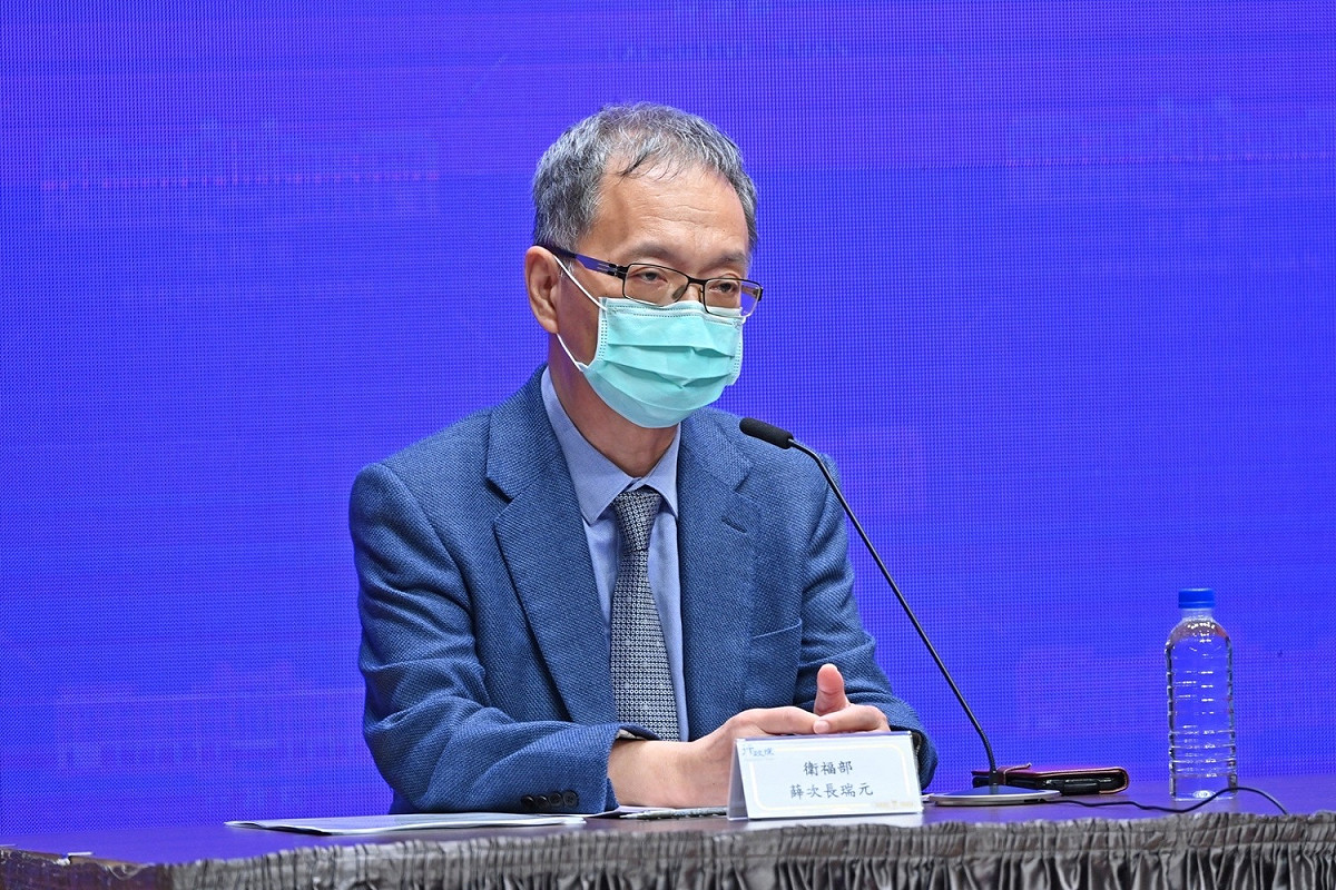 衛福部次長薛瑞元。 圖：行政院提供