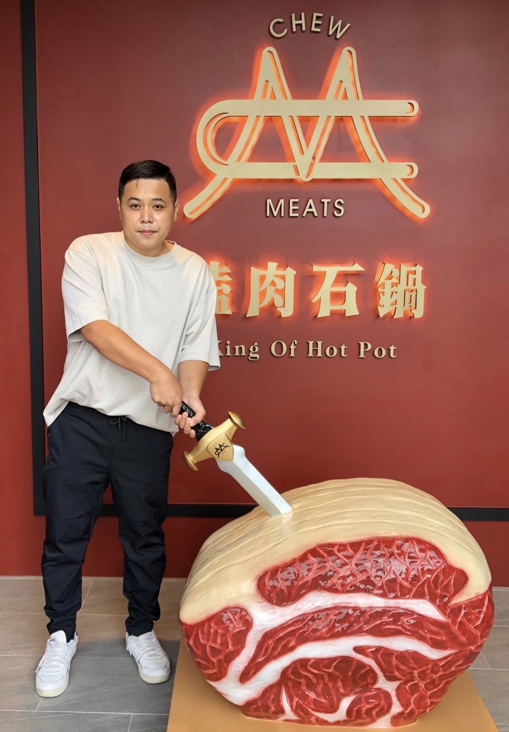 「嗑肉石鍋」執行長陳凱明。 「嗑肉石鍋」業者/提供