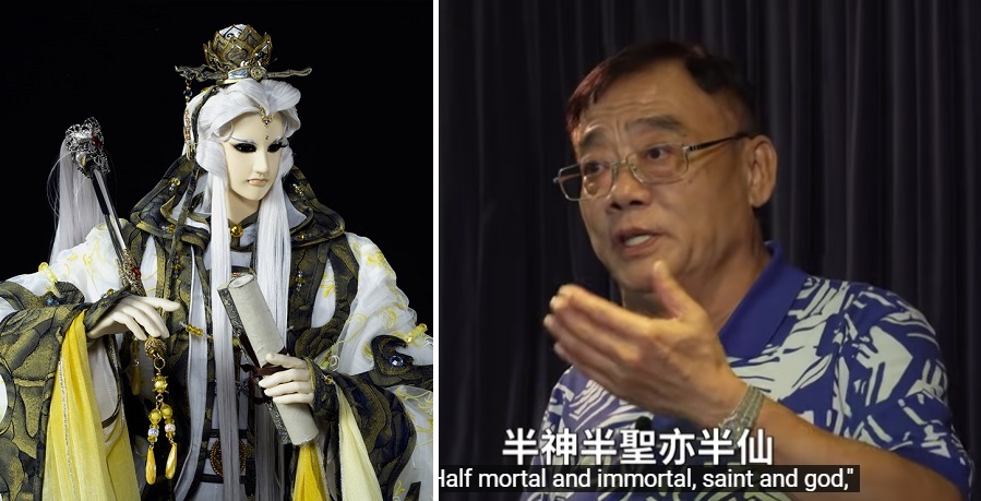 霹靂布袋戲重要主角素還真（左圖）的背後靈魂配音才子黃文擇（右圖），今年初還現身在YouTube，講述配音過程，卻在12日晚間傳出病逝消息，令戲迷錯愕。 圖：翻攝自霹靂官網/新頭殼合成