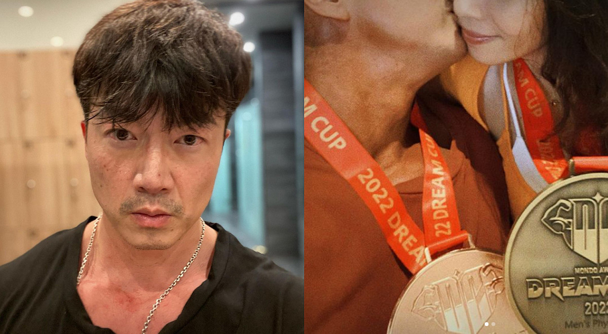 李沛旭比完健美大賽後，罕見放閃女友。 圖：翻攝自IG/patricklee_proudtobe