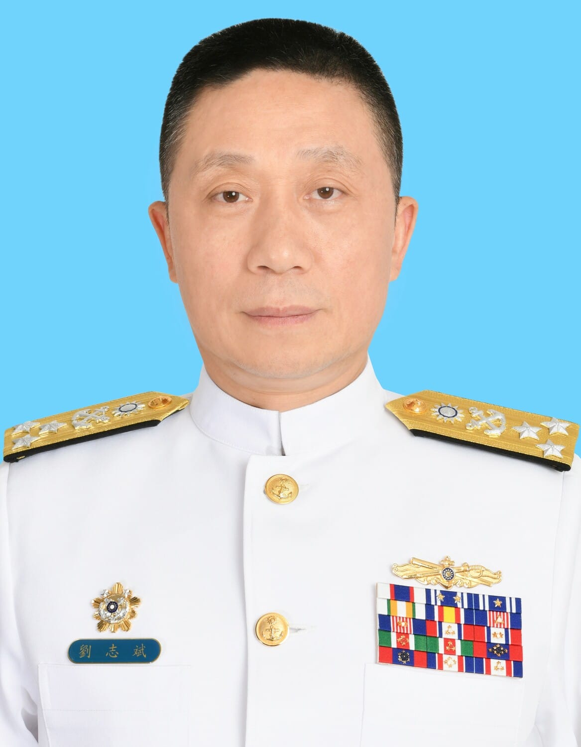 海軍司令劉志斌上將調任國防大學上將校長。 圖：國防部/提供
