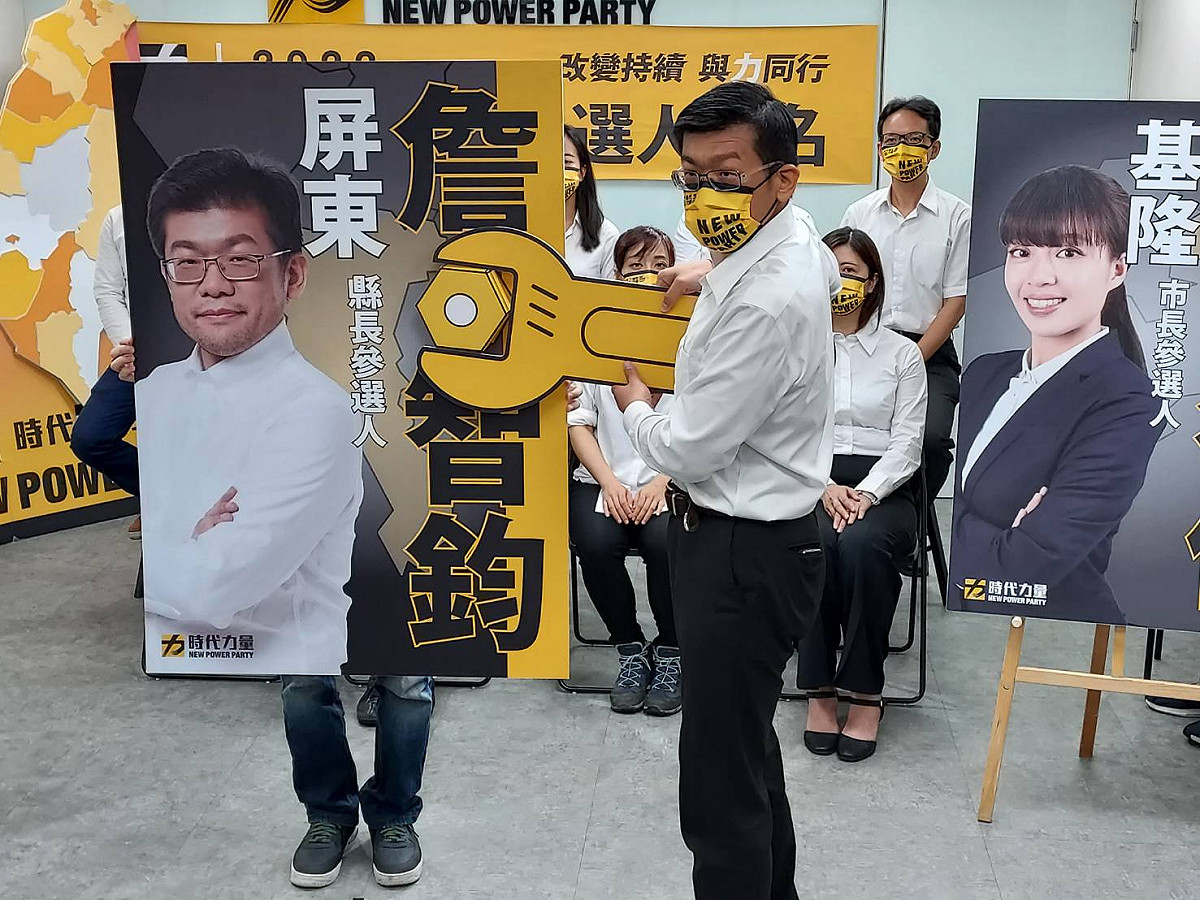 時力屏東縣長參選人詹智鈞。 圖：陳佩君／攝
