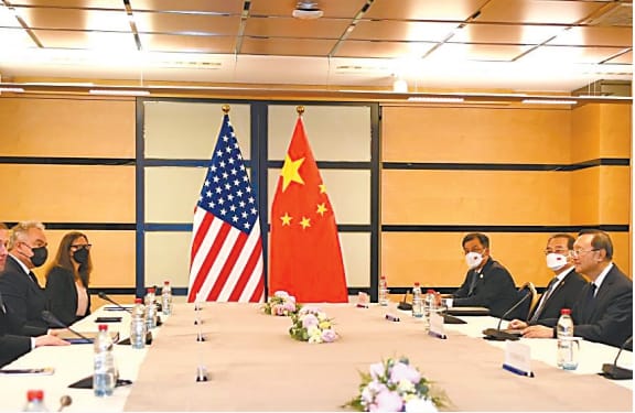 楊潔篪同美國總統國家安全事務助理沙利文舉行了一場事前未公開的 4.5 小時秘密會晤。 圖 : 翻攝自環球網
