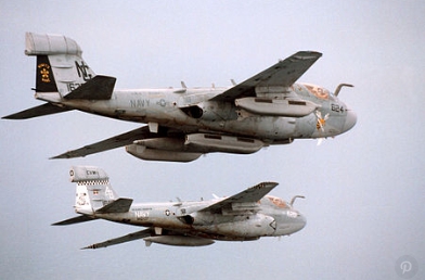 美軍VAQ-137 中隊的 EA6B 電子作戰機。 圖 : 翻攝自Wikiland