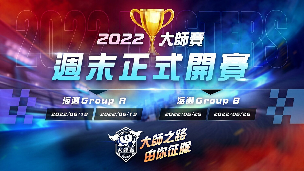 《跑跑卡丁車RUSH+ 2022大師賽》賽程表 圖：NEXON/提供