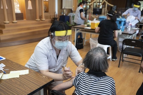 新竹市府開設3大疫苗施打站，隨到隨打。 圖：新竹市政府提供