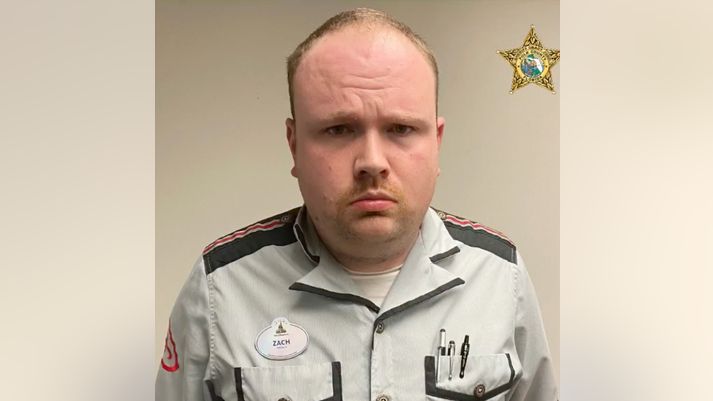 30歲的哈德森（Zachary Hudson）為迪士尼的巴士司機。 圖：翻攝自Polk County Sheriff's Office