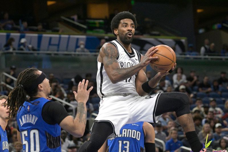 Kyrie Irving切入上籃。 圖／美聯社／達志影像
