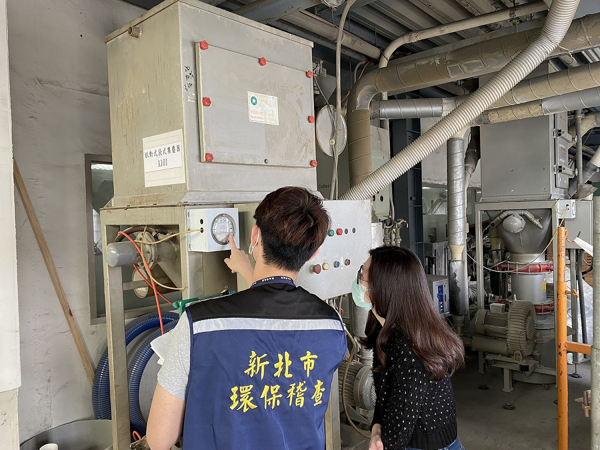 感測器異常派員查核防制設備操作情形。