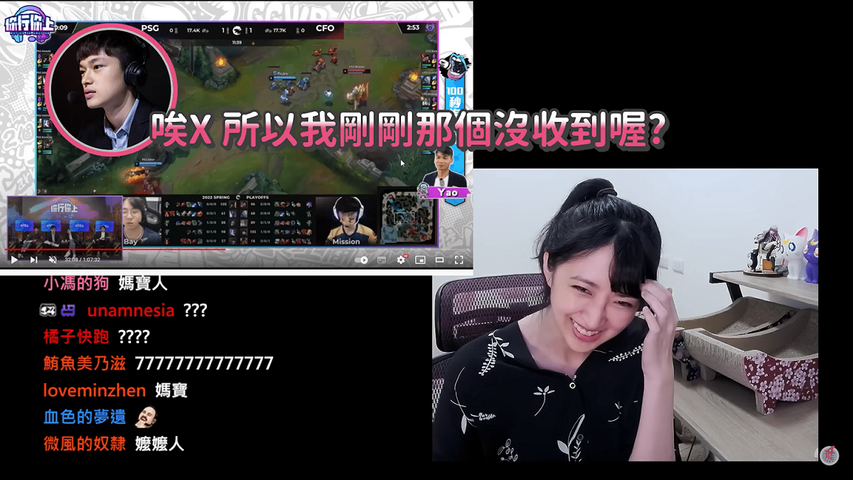 ZOD隨後連續試了3次都無法順利將聲音傳送出去，爆笑過程也讓小熊、湯米笑到倒地不起。 圖：翻攝自小熊頻道
