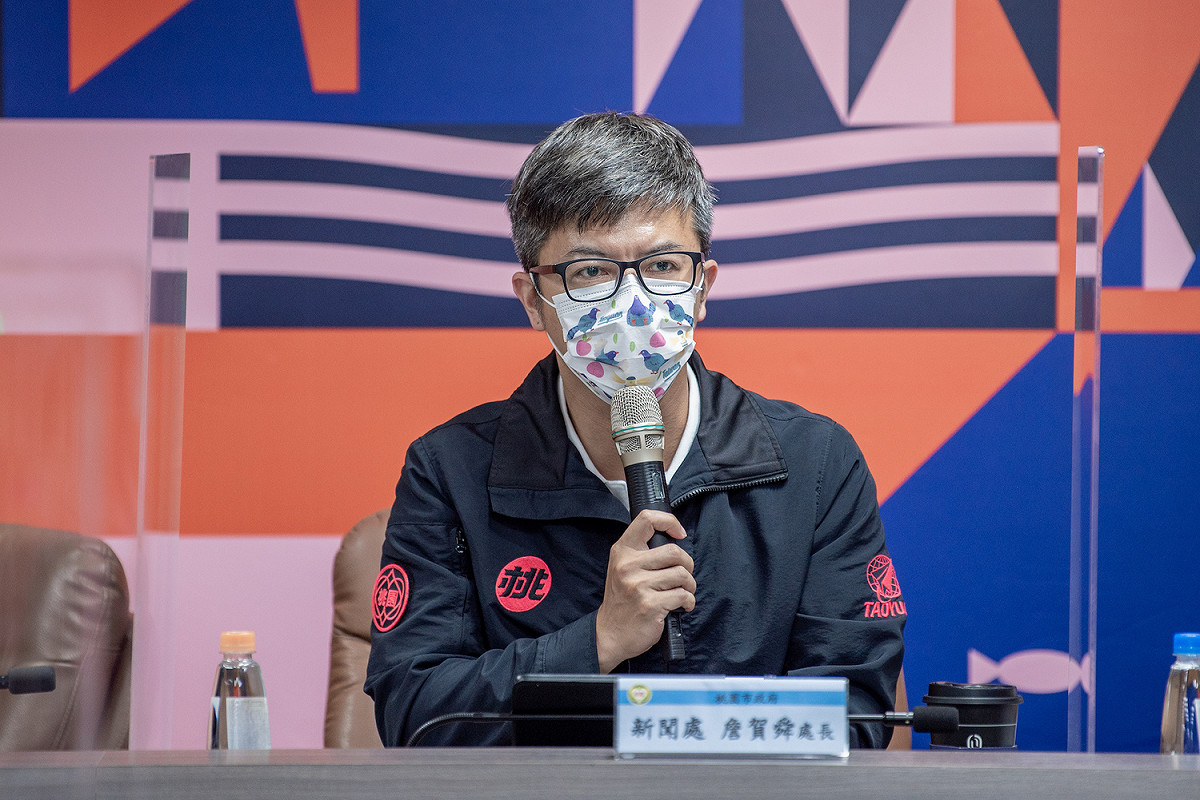 桃園市政府新聞處長詹賀舜。 圖：林昀真/翻攝
