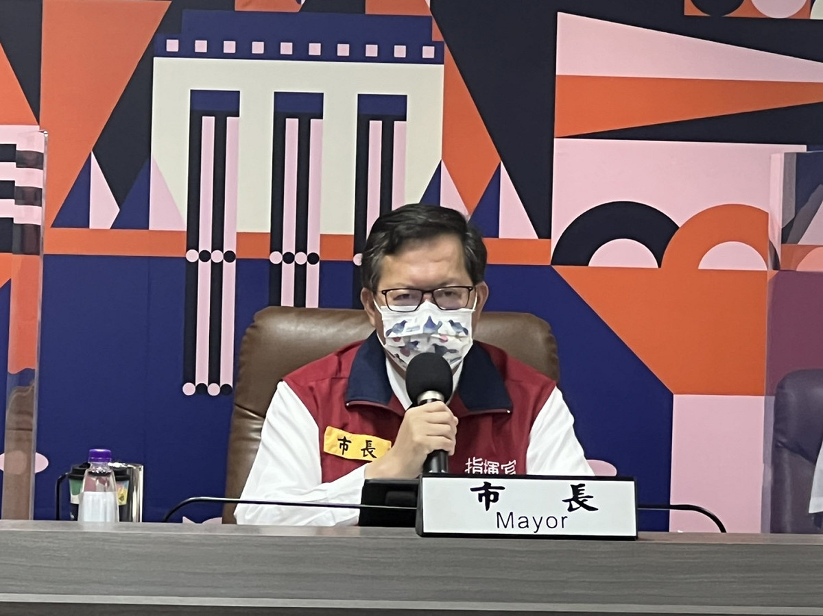 鄭文燦預估7月中旬，桃園市每日確診人數可望降至千人以下。 圖：桃園市政府/提供