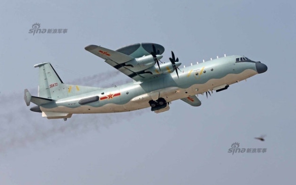 解放軍空警-500 預警機。 圖 : 翻攝自新浪軍事（資料照）